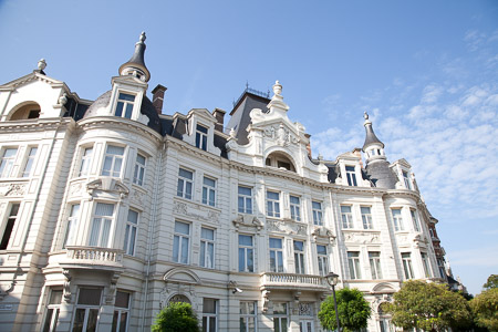 Art Nouveau huizen in de wijk Zurenborg in Antwerpen