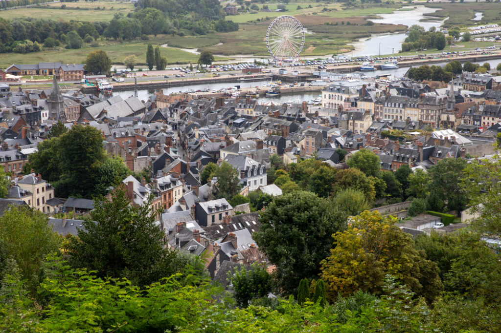 Uitzicht op Honfleur vanaf Mont Joli